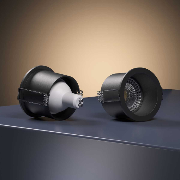 Встраиваемый светильник Elektrostandard Moll 25002/01 GU10 черный a064242