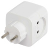 Разветвитель электрический ЭРА SP-2-USB-W на 2 розетки + 2xUSB 2400mA без заземления 10А белый Б0049531