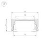 Профиль Arlight Line-1708-2000 Anod 040298