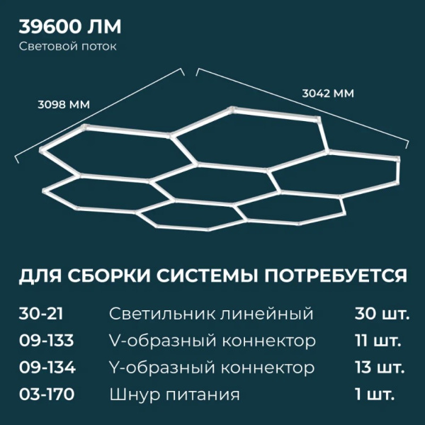 Накладной линейный светодиодный светильник Apeyron Net 30-21