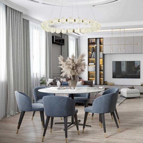 Подвесная светодиодная люстра Modelux Modestyle MS.8014.800 AB