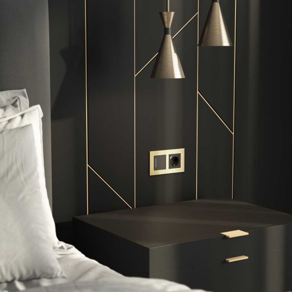 Рамка Werkel AluMax на 2 поста шампань W0023511 4690389204050