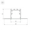 Профиль Arlight SL-LINIA32-FANTOM-2000 ANOD 027158