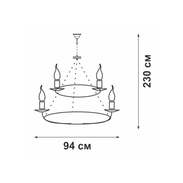 Подвесная люстра Vitaluce V1813-7/8+8