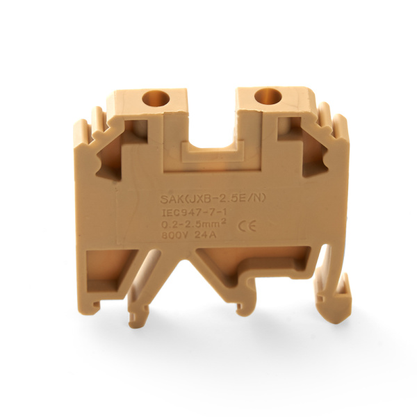 Зажим наборный изолированный (винтовой) ЗНИ - 2,5 (JXB2.5), бежевый STEKKER