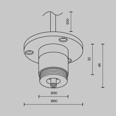 Аксессуар Maytoni Technical CA022BO-P-B