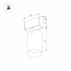 Трековый светодиодный светильник для магнитного шинопровода Arlight Mag-Spot-45-R85-7W Warm3000 026966