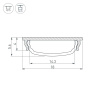 Профиль Arlight ARH-Bent-W18-2000 Anod Black 039588