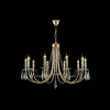 Подвесная люстра Crystal Lux Victoria SP10 Gold/Amber