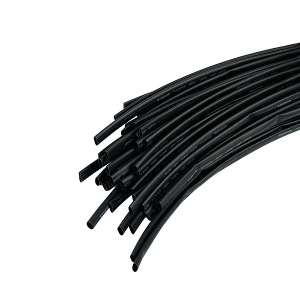 Термоусадочная трубка Stekker HST-630-100 BK, длина 100 см., коэф. усадки 2:1, черный 39730