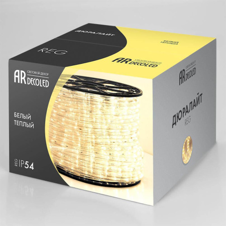 Дюралайт с постоянным свечением Ardecoled 1.9W/m 36LED/m теплый белый 100M ARD-REG-STD Warm 024622