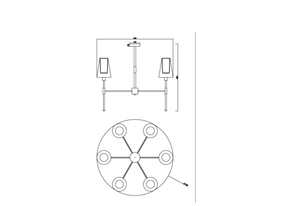 Подвесная люстра Freya Tida FR5196PL-06BBS