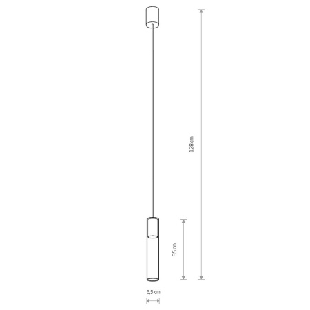 Подвесной светильник Nowodvorski Cylinder L Transparent/Black 7864