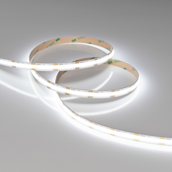 Светодиодная лента Arlight 16,5W/m 576LED/m CSPSMD теплый белый 5M COB-X576-10mm 24V White-MIX 036206