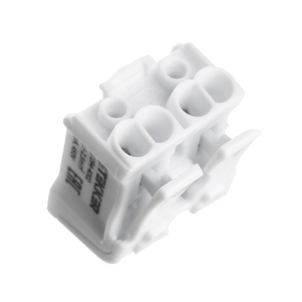 Клемма монтажная STEKKER, LD294-4002, для подключения фазных проводников, 2 контактные группы (3 ввода, 3 вывода на полюс)