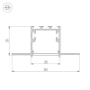 Профиль Arlight SL-LINIA32-FANTOM-2000 ANOD 027158