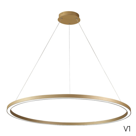 Подвесной светодиодный светильник Crystal Lux Fortuna SP88W Led Gold