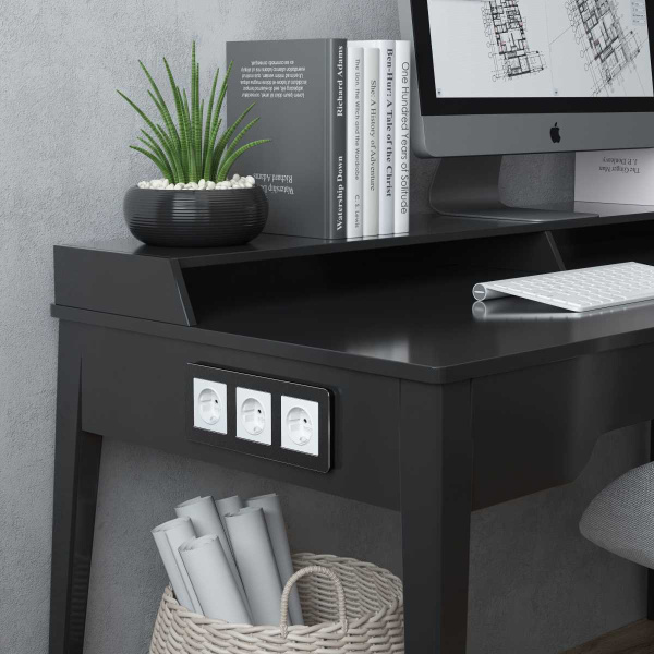 Рамка Werkel Platinum на 3 поста черный алюминий W0032608 4690389184482