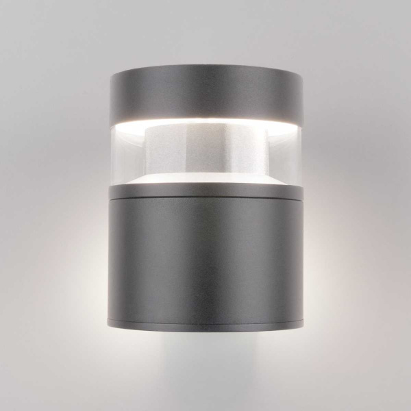 Уличный настенный светодиодный светильник Elektrostandard 1530 Techno Led серый a052247