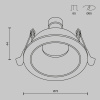 Встраиваемый светильник Maytoni Technical Downlight Share DL126-GU10-W