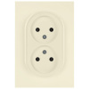 Розетка ЭРА Arktik 16-2107-02 без заземления двойная 2X2P 16А-250В слоновая кость Б0071682