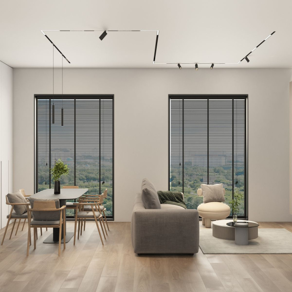 Трековый светодиодный светильник Denkirs Simple Spot DK8208-BK