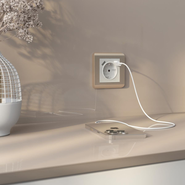 Рамка на 1 пост Werkel Stream шампань W0012111 4690389162176