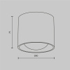 Потолочный светодиодный светильник Maytoni Technical Ceiling Lens C217CL-15W3K-W