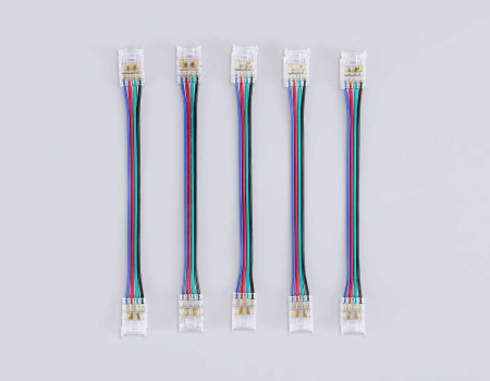 Соединитель гибкий двухсторонний AMBRELLA LIGHT ILLUMINATION COB RGB 12/24V для лент 10mm (4 конт.) (5шт. в комплекте) GS7921