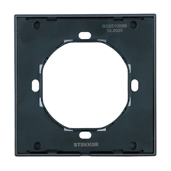 Рамка 1-местная, Stekker Мия, PFR00-3001-05, черный бархат 50461