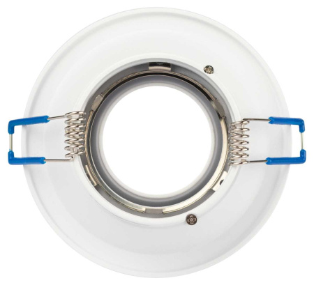 Светильник встраиваемый алюминиевый ЭРА KL100 WH под лампу MR16 GU5.3 белый Б0055584