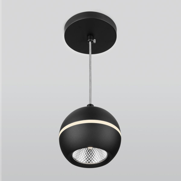 Подвесной светодиодный светильник Elektrostandard DLS023 9W 4200K черный a047775