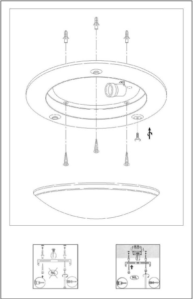 Настенно-потолочный светильник Lucide Basic 07104/30/70