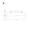 Трековый светодиодный светильник Arlight Mag-Orient-Dots-Fold-S230-12W Day4000-Mix 047139