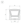Профиль Arlight WPH-Flex-1616-Top-S11-20m White 041094