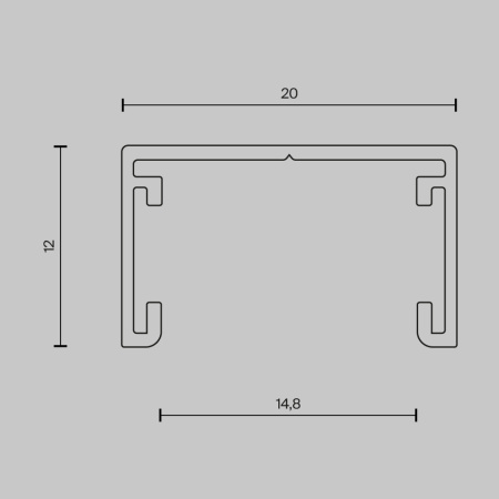 Шинопровод накладной Maytoni Technical Busbar trunkings Basity TRX172-113B