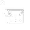Профиль Arlight ARH-Bent-W11-2000 Anod 023592