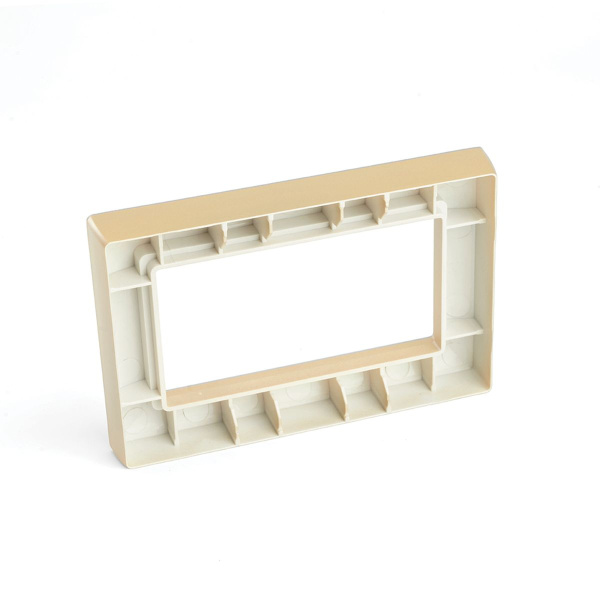 Рамка 2-местная (без перемычки), пластик, Stekker, PFR00-7012-08 Катрин, золото 50044