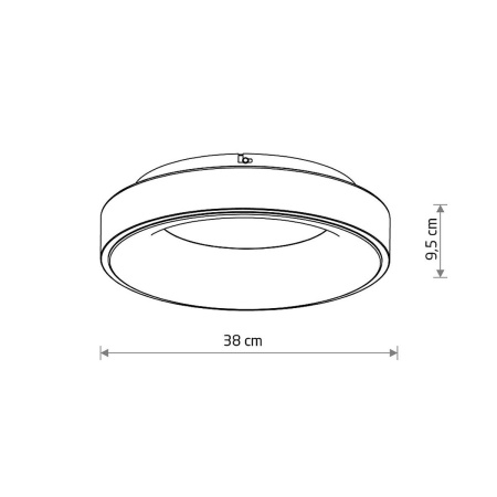 Потолочный cветильник Nowodvorski Nikki Round Led White 11200
