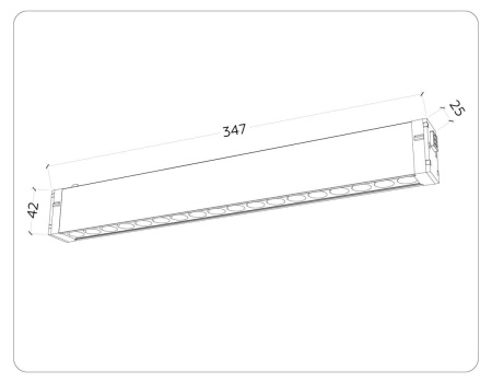 Трековый светодиодный светильник Ambrella Light Track System Magnetic 220V GL1312