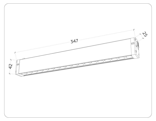 Трековый светодиодный светильник Ambrella Light Track System Magnetic 220V GL1312