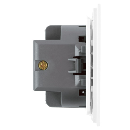 Выключатель 1-клавишный самовозвратный (механизм), Stekker, 250В, 10А Мия, RSW10-3112-01, белая магнолия 50572