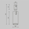Трековый светильник  Maytoni Technical Focus Led TR144-1-12W3K-W-B