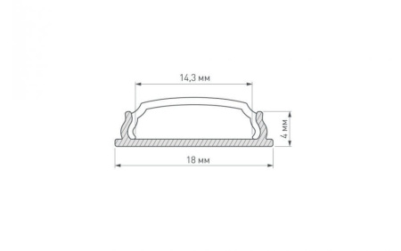 Профиль Arlight ARH-Bent-W18-2000 Anod 023087