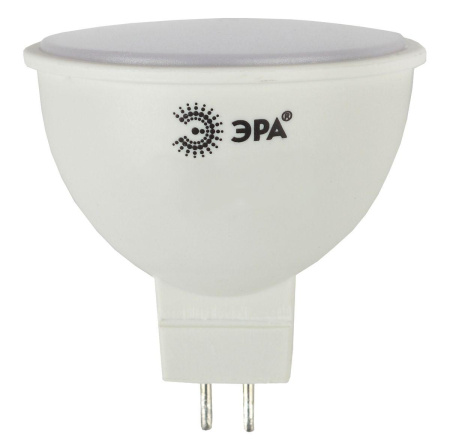 Лампа светодиодная ЭРА GU5.3 8W 2700K матовая LED MR16-8W-12V-827-GU5.3 Б0049093