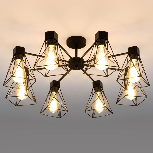 Потолочная люстра Eurosvet 70107/8 черный