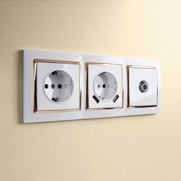 ТВ-розетка оконечная Werkel белый W1183001 4690389155390