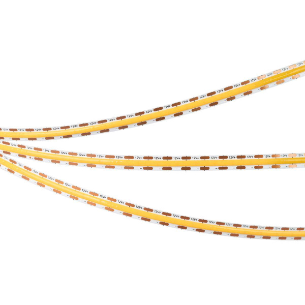 Светодиодная лента Arlight 9W/m 400LED/m CSP теплый белый 2,5М COB-X400-8mm 12V Warm3500 044588