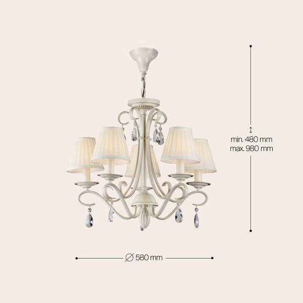 Потолочная люстра Maytoni Brionia ARM172-05-G