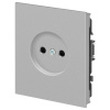 Розетка ЭРА Arktik 16-2106-03 без заземления 2P 16А-250В алюминий Б0071675